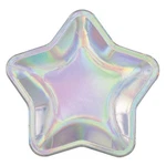 Unique 26144 Foil Star Paper Plates, 21CM, Purple Galaxy, 8-COUNT Pack New. Price: $14.24.