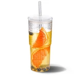 Minghyzya 20 Oz Iced Coffee Cup With Glass Lids And Ounces, CLEAR-1PACK New. Price: $15.17.
