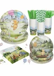 120PCS Baby Shower Supplies Set - Plates, Napkins, Cups For Guests New. Price: $19.99.