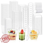 Tchrules 400 Packs Dessert Cups With Lids, 5OZ Mini Clear Plastic Cup... New. Price: $52.99.