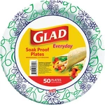 Glad Everyday 8.5 In. Whimsical Floral Round Paper Plates (50-COUNT) BBP15070 New. Price: $10.63.