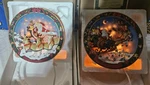 Set Of 2 1994 Bradford Exchange Visit From St. Nick Lightup Plates Used. Price: $34.99.