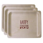 10" Disposable Wooden Plate With Happy Thanksgiving Print - Pack Of 25CT New. Price: $25.47.