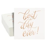Blue Panda 50-PACK Best Day Ever Napkins Disposable For Wedding Rec... New. Price: $17.15.