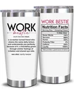 Neweleven 20 Oz Stainless Steel Tumbler Bestie White Coworker Gift. Price: $7.80.