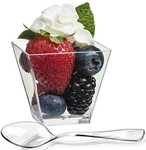 Zappy 100 Square Mini Dessert Cups 2OZ Clear Tasting Sample Shot Glasses Dess... New. Price: $27.69.