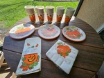 Lot Of 10 Pkgs Vintage Hallmark Halloween Plates Cups Napkins Treat Bags New. Price: $19.95.