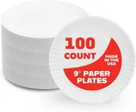Hygloss Paper Plates Uncoated White Use For 9-INCH, Multicolor New. Price: $19.12.