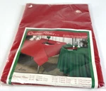New Christmas Venice Red Table Cloth 64 X 84" Oblong 65% POLYESTER/35% Cotton. Price: $17.99.