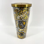 Euc Spoontiques Harry Potter Tumbler Hufflepuff Foil Cup No Straw Used. Price: $19.96.
