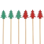 Bamboomn Holiday Evergreen Tree Cocktail Appetizer Sandwich Skewer Picks New. Price: $12.95.