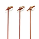 Bamboomn - Tea Red Knot Party Picks Skewers Lengths 3.14" To 7.1" New. Price: $9.25.