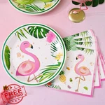 Wernnsai Flamingo Plates Napkins 100PC Luau Party Supplies For 50 New. Price: $34.99.