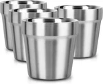Mini Stainless Steel Cups, 6 Oz Set Of Metal Drinking Stackable 304 New. Price: $25.81.