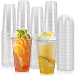 Okllen 100 Pack 24 Oz Plastic Cups With Dome Lid And Hole, Disposable Clear D... New. Price: $45.92.