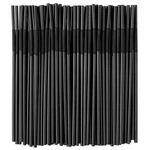 300 Pcs Black Flexible Plastic Straws, Bpa-free Disposable Bendy 10.2... New. Price: $18.28.