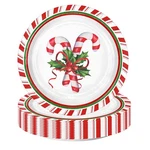 25PCS Christmas Paper Plates - 9 Inch Candy Cane Disposable Decorative... New. Price: $18.59.