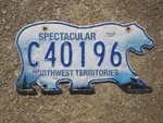 2012 Northwest Territories Bear License Plate Aurora Borealis Nwt Canada C40196 Used. Price: $55.00.
