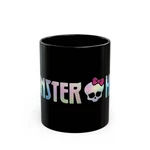 Monster Ghouls High Black Mug, Fun Coffee Cup For Halloween, Unique Gift, Dolls New. Price: $19.99.