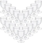 Didaey 48 Pcs Disposable Plastic Wine Glasses 6 Oz Party Cups Hard New. Price: $37.94.