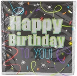 Brilliant Birthday Black Streamers Adult Party Paper Luncheon Napkins New. Price: $9.99.