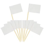 Wobe 200 Blank Toothpick Flags, White Count (pack Of 1), New. Price: $10.23.