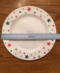 Patriotic Red White Blue Plate Star July 4TH Melamine Melamac Plastic New / Used. Price: $10.99.