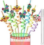 Cinco De Mayo Fiesta Party Favors Drinking Straws- 24PCS Mexican Taco New. Price: $23.98.