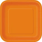 Unique Party Square Disposable Paper Dinner Plates 9 Orange Inch 14 Pieces New. Price: $13.24.