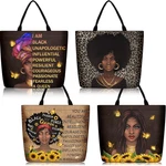 4 Pack African American Tote Bags For Women Large Shoulder Black Girl... New. Price: $30.01.