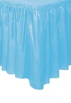 Unique Industries 50403 Powder Blue Plastic Table Skirt, 29" X 14 Ft New. Price: $16.25.