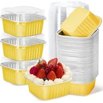 Ylnurac 5OZ Gold Cake Pans With Lids Baking Mini, New. Price: $11.89.