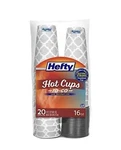 Hefty Disposable Coffee Cups With Lids - 16 Ounce, 20 Count New Ships Same Day. Price: $19.99.