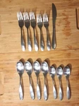 Towle Silversmiths Alpine 13-PIECE Stainless Steel Flatware Set Forks Spoons... Used. Price: $50.00.