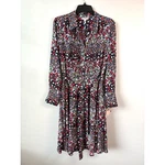 Nanette Lepore Pintuck Belted Shirt Dress Cornflower Candy Floral 8 New. Price: $39.20.
