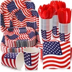 350 Pcs Paper Plates And Napkins Set Disposable Dinnerware Party Supplies Tab... New. Price: $52.82.