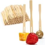 200 Bamboo Appetizer Forks, 3.5" Disposable Charcuterie,... New. Price: $9.11.