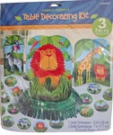 Amscan 3 Pc Jungle Animals Table Decorating Kit Centerpiece Safari Lion Giraffe New. Price: $7.22.