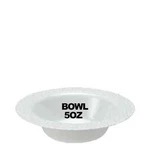 Pebbled Plastic Dessert Bowl White Rim 5 Oz Set For Party Wedding - 10 Count New. Price: $13.63.