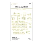 Spellbinders Glimmer Hot Foil Plate Celebrate You Sentiments, GLP-314 New. Price: $16.24.