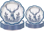 Wrapaholic 50 Piece Scalloped Edge Christmas Deer Disposable Paper Plates New. Price: $25.99.