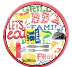 Amscan Bbq Picnic Disposable-plates, 7", Multicolor New. Price: $13.29.