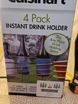 Nib Cuisinart CDH-444 Instant Drink Holder Colorful Metal Stakes Party Pack New. Price: $35.00.