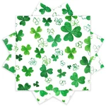 50 Pcs St. Patricks Day Paper Napkins Watercolor Green Shamrock Beverage Napk... New. Price: $15.49.