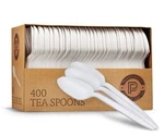 Cutlery 400 Mediumweight White Disposable Plastic Tea Spoons New. Price: $11.88.