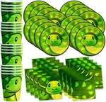 Snake Birthday Party Supplies Set Plates Napkins Cups Tableware Multicolor New. Price: $26.42.