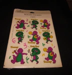 Hallmark "barney Dinosaur & Baby Bop Stickers" 8 Sheets Vintage 1993 Sealed New. Price: $12.99.
