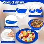 Hushee 3 Sets Adaptive Spill Proof Scoop Bowl And Plate With Suction Base Used. Price: $24.50.