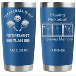 Funny Pickleball Tumbler, Player Gift, Engraved Cup With Name New. Price: $25.00.