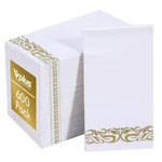 Vplus 600 Pack Paper Napkins Guest Towels Disposable Premium Quality 3-PLY Open. Price: $20.95.
